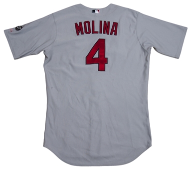 2015 Yadier Molina Game Used St. Louis Cardinals Photo Matched Jersey From 8/29/15 at San Francisco Giants (MLB Authenticated)